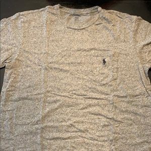 Men’s Medium Polo Ralph Lauren Gray Pocket Tee